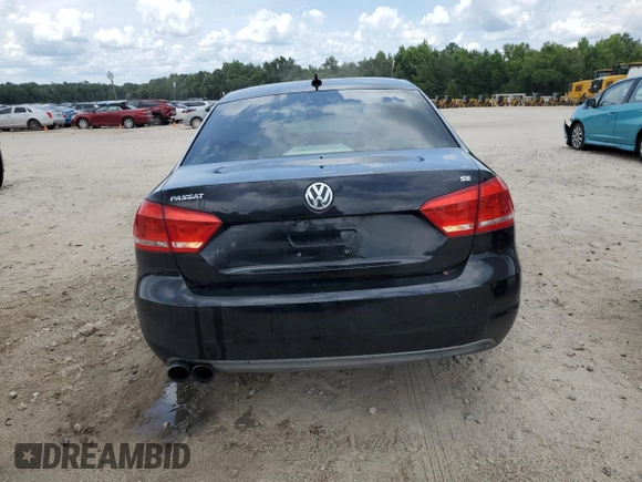 2013 Volkswagen Passat SE with VIN 1VWBH7A37DC064752, listed as a Copart auction lot 58659685 with 173,590 mi miles and Clean title. Bid and sale history available at DreamBid. Image 6.