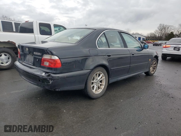 2003 BMW 5 Series 525i with VIN WBADT33443GF43999, listed as a Copart auction lot 48878805 with 158,699 mi miles and Salvage Title. Bid and sale history available at carsss.com. Image 3.