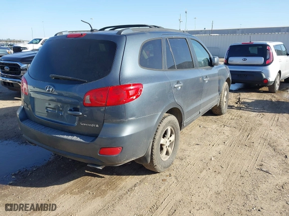 2007 Hyundai Santa Fe GLS with VIN 5NMSG13D17H105827, listed as a IAAI auction lot 41716833 with 231,857 mi miles. Bid and sale history available at carsss.com. Image 4.