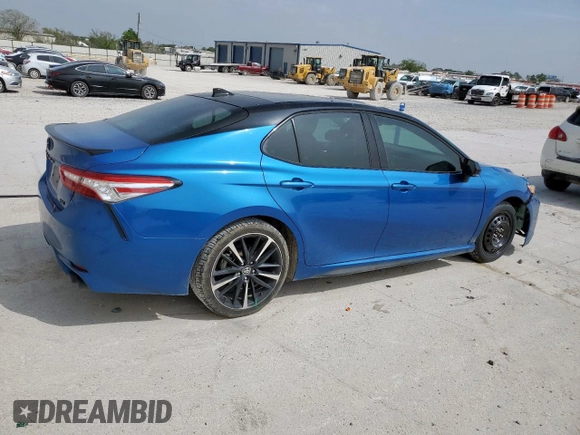 2020 Toyota Camry XSE with VIN 4T1K61AK4LU340872, listed as a Copart auction lot 51529805 with 78,780 mi miles and Salvage Title. Bid and sale history available at DreamBid. Image 3.
