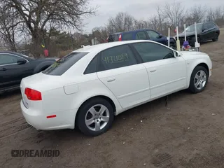 2005 Audi A4 2.0T with VIN WAUDF68E85A471170, listed as a IAAI auction lot 41721089 with 105,307 mi miles. Bid and sale history available at carsss.com. Image 4.