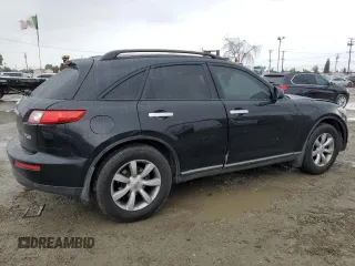2005 Infiniti FX with VIN JNRAS08U15X103058, listed as a Copart auction lot 49421815 with 121,498 mi miles and Salvage title. Bid and sale history available at DreamBid. Image 3.