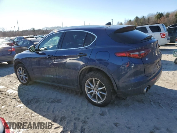 2019 Alfa Romeo Stelvio Ti with VIN ZASPAKBN6K7C44172, listed as a Copart auction lot 43384485 with Not provided miles and Salvage title. Bid and sale history available at DreamBid. Image 2.