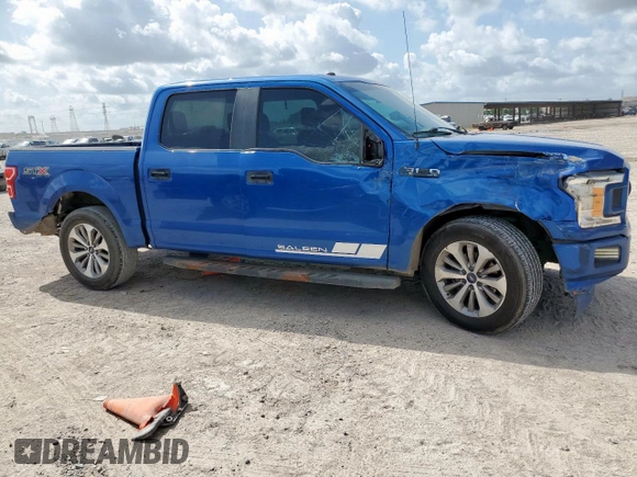 2018 Ford F-150 XL with VIN 1FTEW1CP5JKC02387, listed as a Copart auction lot 58983835 with 119,720 mi miles and Salvage title. Bid and sale history available at DreamBid. Image 4.