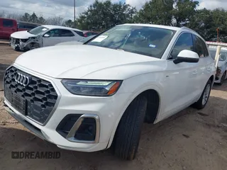 2022 Audi Q5 S line Premium with VIN WA1GAAFY8N2017164, listed as a IAAI auction lot 41455881 with 64,092 mi miles. Bid and sale history available at carsss.com. Image 17.