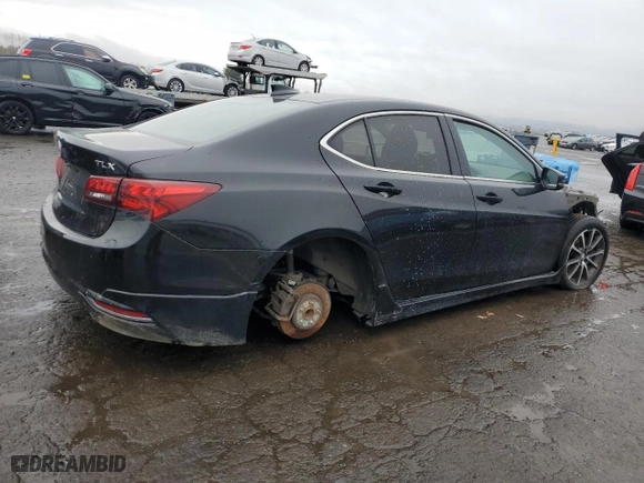 2015 Acura TLX V6 with VIN 19UUB2F30FA017099, listed as a Copart auction lot 51642135 with 0 mi miles and Salvage Title. Bid and sale history available at carsss.com. Image 3.