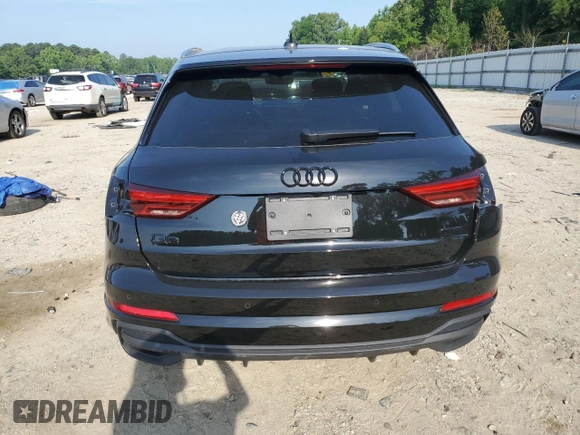 2024 Audi Q3 S line Premium Plus with VIN WA1EECF37R1174868, listed as a Copart auction lot 61827255 with 1,054 mi miles and Salvage title. Bid and sale history available at DreamBid. Image 6.