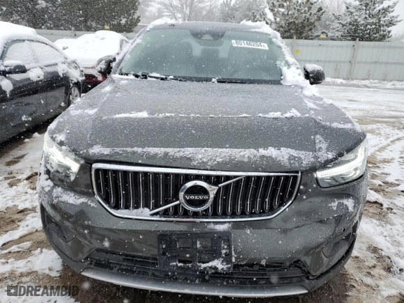 2019 Volvo XC40 Inscription with VIN YV4162UL3K2106661, listed as a Copart auction lot 80146204 with 92,092 mi miles and Salvage Title. Bid and sale history available at carsss.com. Image 5.