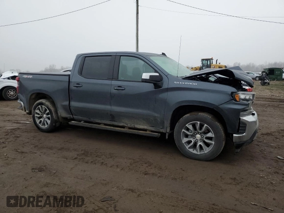 2021 Chevrolet Silverado 1500 LT with VIN 1GCPYDEK1MZ178381, listed as a Copart auction lot 82289274 with 0 mi miles and Salvage Title. Bid and sale history available at carsss.com. Image 4.