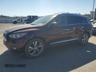 2013 Infiniti JX35 with VIN 5N1AL0MM7DC307383, listed as a Copart auction lot 48885285 with 159,328 mi miles and Salvage Title. Bid and sale history available at DreamBid. Image 1.