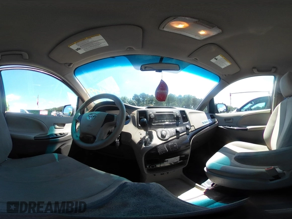 2014 Toyota Sienna L with VIN 5TDZK3DC9ES518653, listed as a IAAI auction lot 42767591 with 261,730 mi miles and . Bid and sale history available at DreamBid. Image 19.