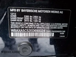 2014 BMW 5 Series 535d with VIN WBAXA5C52ED690024, listed as a Copart auction lot 41635045 with 95,582 mi miles and Salvage Title. Bid and sale history available at carsss.com. Image 12.