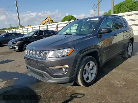2019 Jeep Compass Latitude with VIN 3C4NJCBB5KT699408, listed as a Copart auction lot 53123705 with 25,403 mi miles and Salvage title. Bid and sale history available at DreamBid. Image 14.