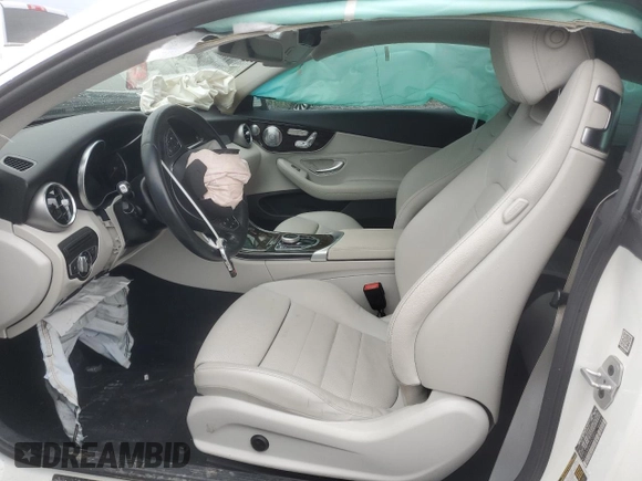 2017 Mercedes-Benz C 300 with VIN WDDWJ4JB4HF434869, listed as a Copart auction lot 61208785 with 64,582 mi miles and Salvage title. Bid and sale history available at DreamBid. Image 7.