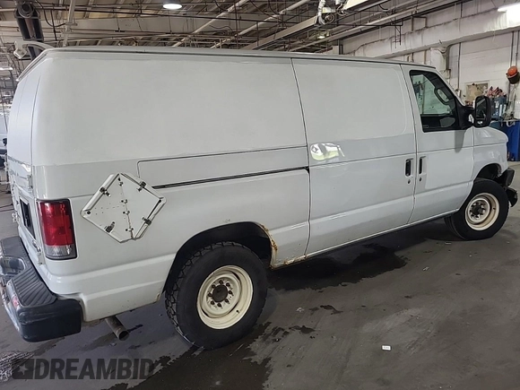 2010 Ford Econoline Cargo Commercial with VIN 1FTNE1EW1ADA90764, listed as a IAAI auction lot 42608095 with 146,335 mi miles and . Bid and sale history available at DreamBid. Image 58.