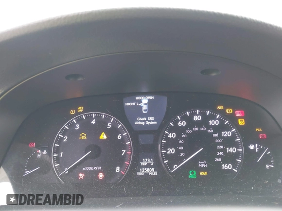 2010 Lexus LS 460 with VIN JTHBL5EF1A5093690, listed as a IAAI auction lot 41873176 with 125,809 mi miles. Bid and sale history available at carsss.com. Image 7.