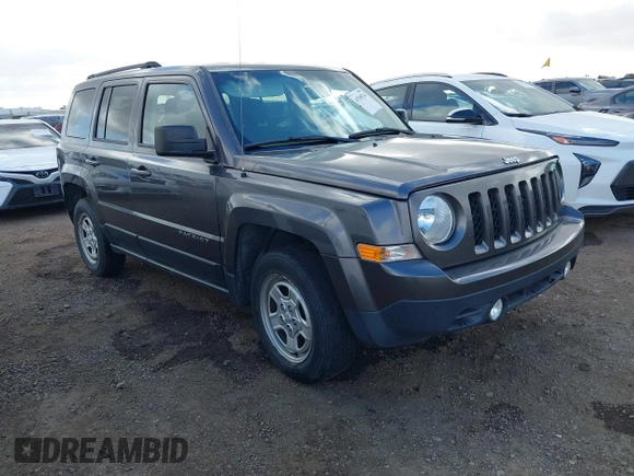 2016 Jeep Patriot Sport SE with VIN 1C4NJPBA1GD722176, listed as a IAAI auction lot 41549744 with 108,550 mi miles and . Bid and sale history available at carsss.com. Image 1.