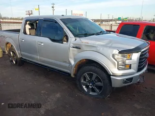 2017 Ford F-150 XL with VIN 1FTEW1EG8HKE36787, listed as a IAAI auction lot 41139656 with 107,595 mi miles. Bid and sale history available at carsss.com. Image 1.