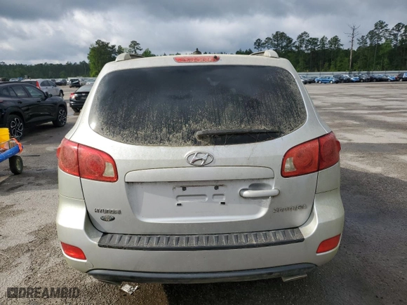 2008 Hyundai Santa Fe SE with VIN 5NMSH13E18H171480, listed as a Copart auction lot 52127655 with 360,286 mi miles and Clean Title. Bid and sale history available at carsss.com. Image 6.
