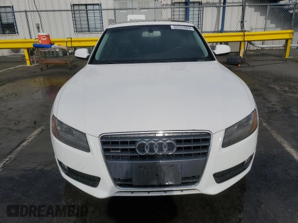 2011 Audi A5 Premium Plus with VIN WAULFAFR1BA037172, listed as a Copart auction lot 46600295 with 89,302 mi miles and Clean title. Bid and sale history available at DreamBid. Image 5.