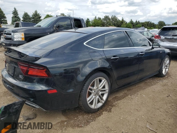 2017 Audi A7 Premium Plus with VIN WAUW2AFC5HN115894, listed as a Copart auction lot 54017284 with 66,704 mi miles and Salvage Title. Bid and sale history available at carsss.com. Image 3.