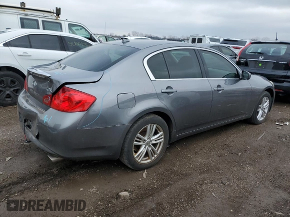 2011 Infiniti G25 Sedan x with VIN JN1DV6AR2BM653043, listed as a Copart auction lot 52509685 with 107,724 mi miles and Salvage Title. Bid and sale history available at carsss.com. Image 3.