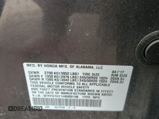 2017 Acura MDX Sport Hybrid w/Advance Pkg with VIN 5FRYD7H71HB000196, listed as a Copart auction lot 75695694 with 0 mi miles and Salvage Title. Bid and sale history available at carsss.com. Image 13.