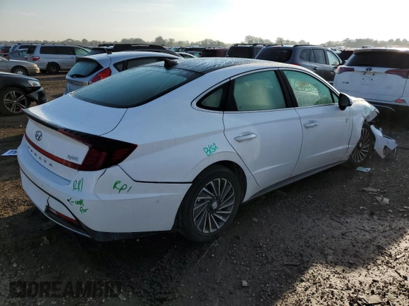 2023 Hyundai Sonata Hybrid Limited with VIN KMHL54JJ2PA057765, listed as a Copart auction lot 63845553 with 6,549 mi miles. Bid and sale history available at carsss.com. Image 3.