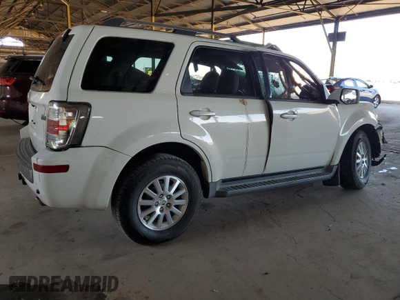 2010 Mercury Mariner Premier with VIN 4M2CN9HG5AKJ26732, listed as a Copart auction lot 62754585 with Not provided miles and Salvage title. Bid and sale history available at DreamBid. Image 3.