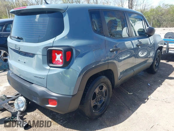2017 Jeep Renegade Sport with VIN ZACCJAAB0HPG17503, listed as a IAAI auction lot 41968513 with 113,903 mi miles and . Bid and sale history available at DreamBid. Image 4.