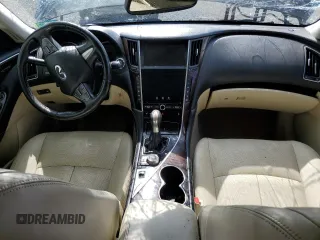 2015 Infiniti Q50 Premium with VIN JN1BV7AR4FM390914, listed as a Copart auction lot 50402405 with 142,605 mi miles and Salvage Title. Bid and sale history available at DreamBid. Image 8.