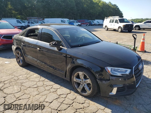 2018 Audi A3 Sedan Premium with VIN WAUAUGFF1J1030114, listed as a Copart auction lot 59615893 with 65,009 mi miles. Bid and sale history available at carsss.com. Image 4.