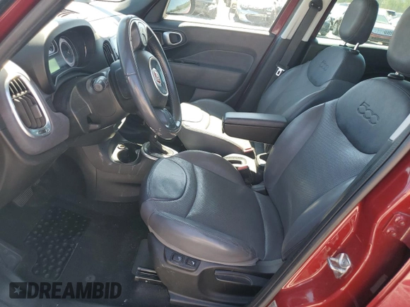 2015 FIAT 500L Lounge with VIN ZFBCFACHXFZ032724, listed as a Copart auction lot 69975824 with 85,663 mi miles and Salvage Title. Bid and sale history available at carsss.com. Image 7.
