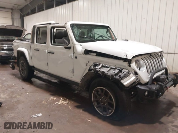 2020 Jeep Gladiator Overland with VIN 1C6HJTFG4LL195293, listed as a IAAI auction lot 41469178 with 35,769 mi miles and . Bid and sale history available at DreamBid. Image 1.