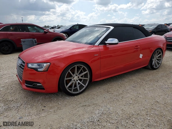 2014 Audi S5 Premium Plus with VIN WAUCGAFH5EN015371, listed as a Copart auction lot 74150454 with 0 mi miles and Salvage Title. Bid and sale history available at carsss.com. Image 1.