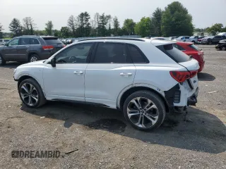 2022 Audi Q3 S line Premium Plus with VIN WA1EECF34N1058134, listed as a Copart auction lot 58793655 with 49,220 mi miles and Salvage title. Bid and sale history available at DreamBid. Image 2.