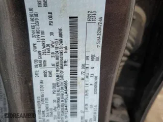 2020 Ford Ranger XL with VIN 1FTER4FH5LLA64666, listed as a Copart auction lot 44830535 with 57,182 mi miles and Salvage Title. Bid and sale history available at carsss.com. Image 14.