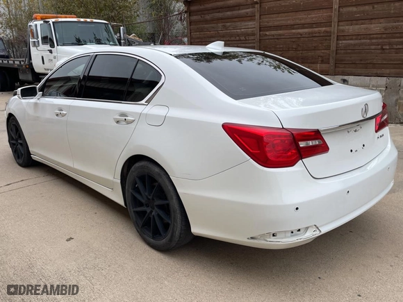 2014 Acura RLX Tech Pkg with VIN JH4KC1F5XEC006515, listed as a Copart auction lot 80141704 with 171,453 mi miles and Clean Title. Bid and sale history available at carsss.com. Image 3.