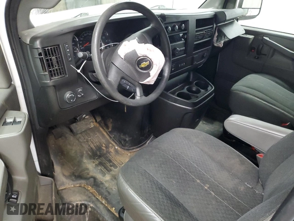 2020 Chevrolet Express Cargo with VIN 1GCWGAFG8L1203183, listed as a Copart auction lot 46116005 with 65,023 mi miles and Salvage title. Bid and sale history available at DreamBid. Image 8.