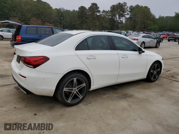 2022 Mercedes-Benz A 220 with VIN W1K3G4EB1NJ358449, listed as a Copart auction lot 78949884 with 73,187 mi miles and Clean Title. Bid and sale history available at DreamBid. Image 3.