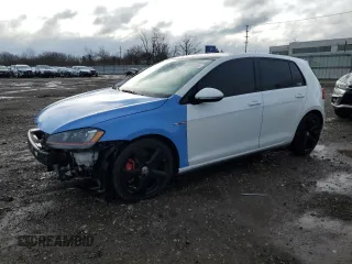 2017 Volkswagen Golf GTI S with VIN 3VW447AU7HM047418, listed as a Copart auction lot 49688035 with 158,034 mi miles and Salvage Title. Bid and sale history available at carsss.com. Image 1.
