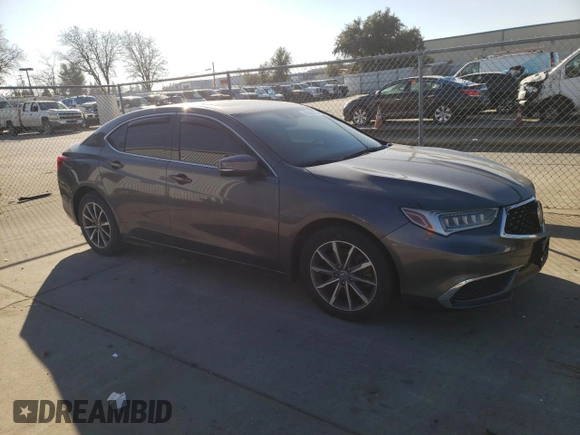 2019 Acura TLX with VIN 19UUB1F32KA010711, listed as a Copart auction lot 41838155 with 0 mi miles and Salvage Title. Bid and sale history available at carsss.com. Image 4.