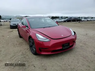 2018 Tesla Model 3 Long Range Battery with VIN 5YJ3E1EA5JF153966, listed as a Copart auction lot 55348735 with 38,755 mi miles and Salvage Title. Bid and sale history available at DreamBid. Image 13.