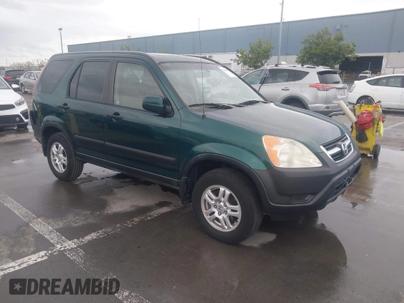 2002 Honda CR-V EX with VIN JHLRD78842C024577, listed as a IAAI auction lot 41865805 with 196,250 mi miles. Bid and sale history available at carsss.com. Image 1.