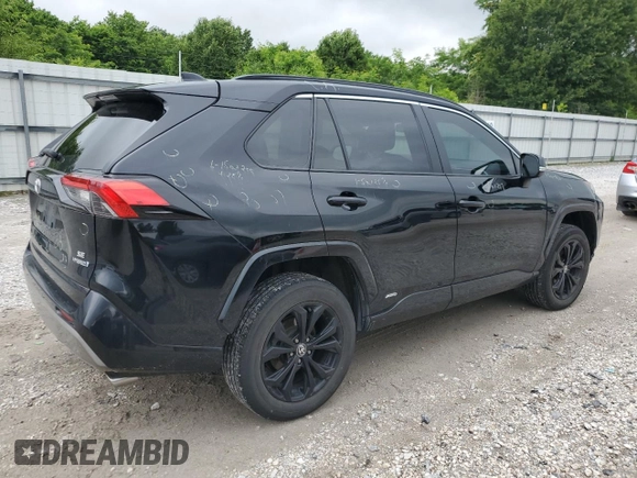 2022 Toyota RAV4 Hybrid SE with VIN 4T3T6RFV3NU089312, listed as a Copart auction lot 59324525 with 49,493 mi miles and Salvage title. Bid and sale history available at DreamBid. Image 3.