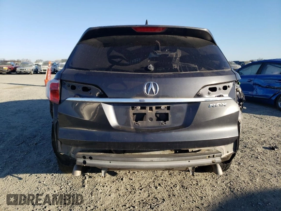 2016 Acura RDX with VIN 5J8TB3H38GL016318, listed as a Copart auction lot 42449035 with 61,445 mi miles and Salvage Title. Bid and sale history available at carsss.com. Image 6.