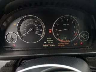 2012 BMW 5 Series 550i with VIN WBAFR9C53CDV58785, listed as a Copart auction lot 84342614 with 112,226 mi miles and Salvage Title. Bid and sale history available at carsss.com. Image 9.
