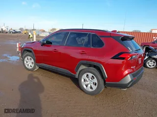 2021 Toyota RAV4 LE with VIN JTMH1RFV7MD067278, listed as a IAAI auction lot 41152477 with 55,094 mi miles. Bid and sale history available at carsss.com. Image 3.