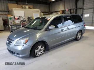2007 Honda Odyssey EX with VIN 5FNRL38497B144794, listed as a Copart auction lot 55696584 with 0 mi miles and Salvage Title. Bid and sale history available at carsss.com. Image 1.