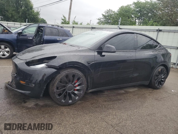 2022 Tesla Model Y Performance с VIN 7SAYGDEF5NF554018, выставлен на аукционе Copart как лот 65062185 с пробегом Не указан миль и Списание • Salvage title. История ставок и продаж доступна на DreamBid. Изображение 1.